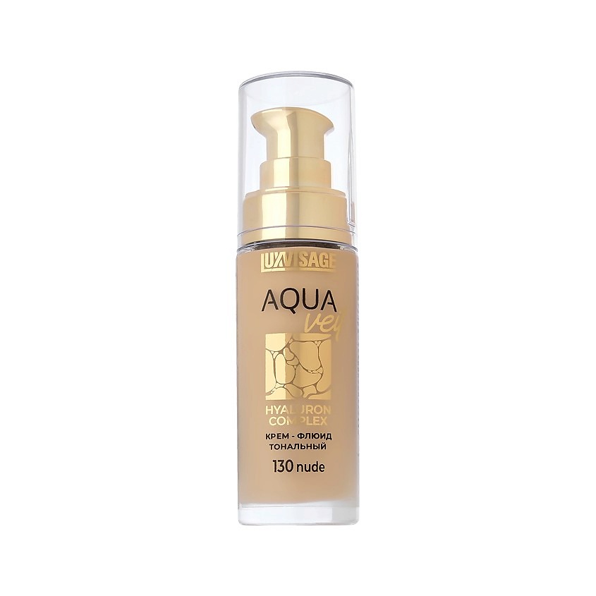 Изображение товара LUXVISAGE AQUA VEIL HYALURON COMPLEX тональный крем-флюид 130 Nude для лица