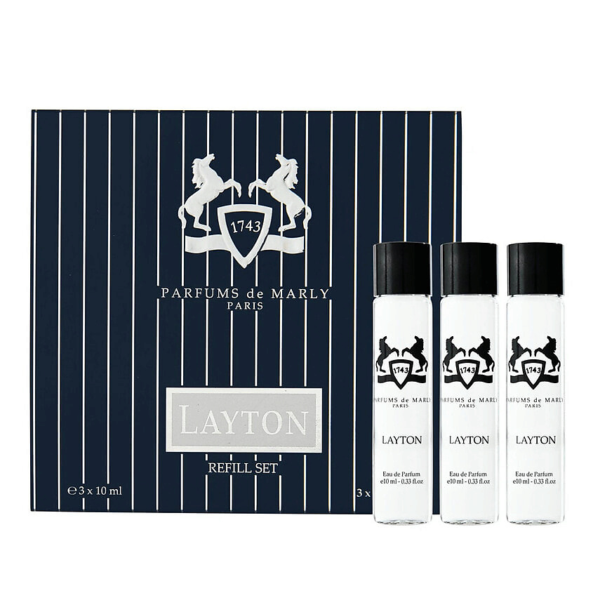 Изображение товара PARFUMS DE MARLY Парфюмерная вода Layton, набор рефиллов, 3 x 10 мл