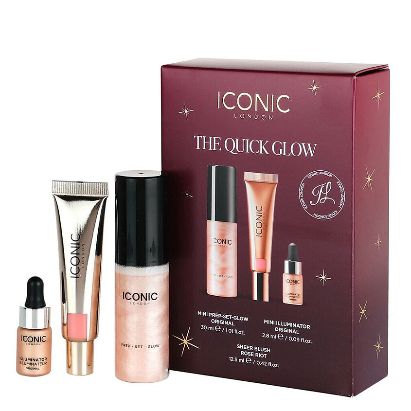 Изображение товара ICONIC LONDON Набор средств для макияжа The Quick Glow, Мультиколор