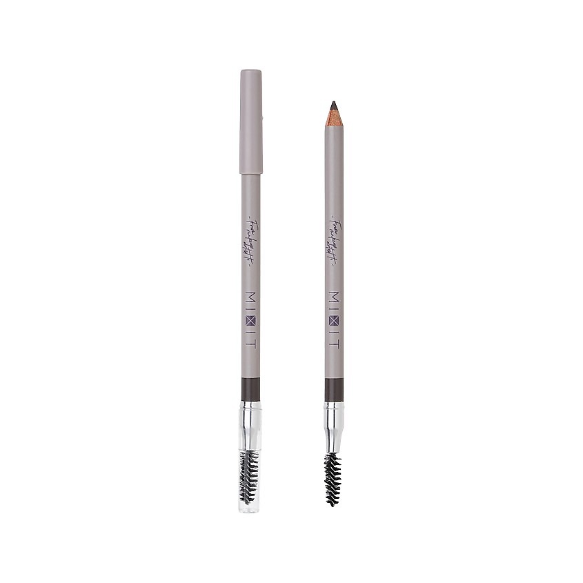 Изображение товара MIXIT Карандаш для бровей BROW SCULPTING с щеточкой, тон 02 Graphite