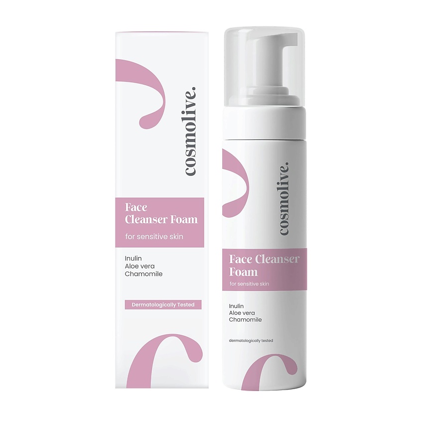Изображение товара COSMOLIVE Очищающая пенка для лица для чувствительной кожи 1 шт