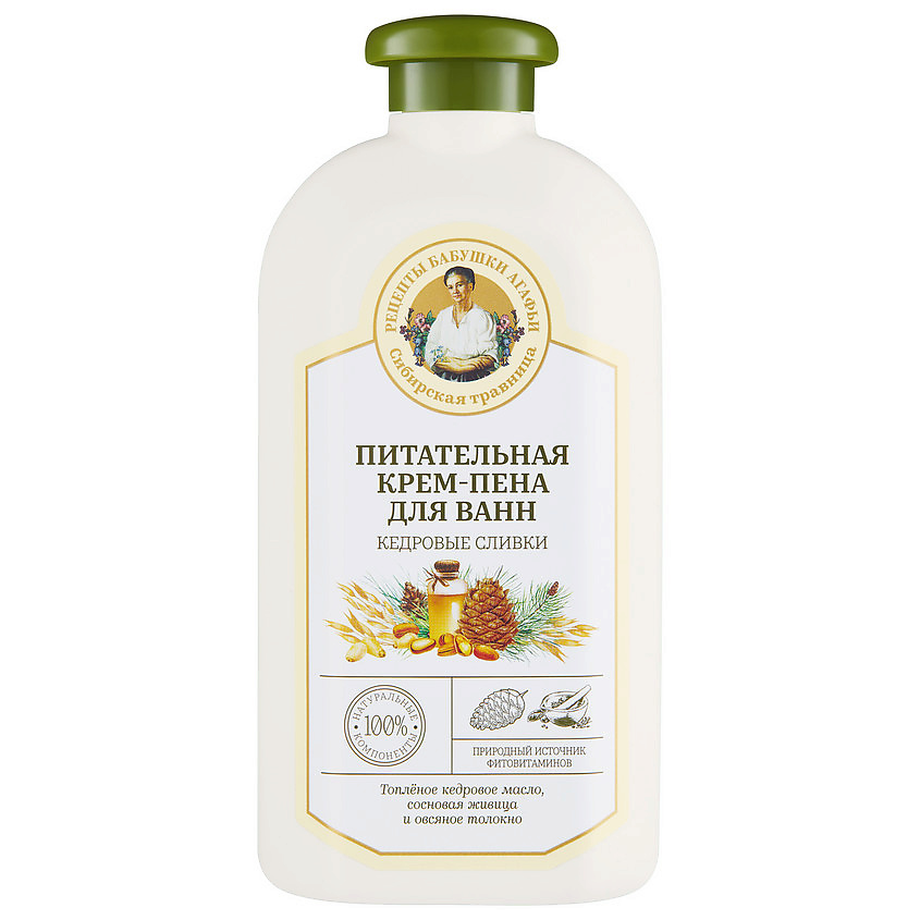 Изображение товара РЕЦЕПТЫ БАБУШКИ АГАФЬИ Крем-пена для ванн питательная, 500 мл