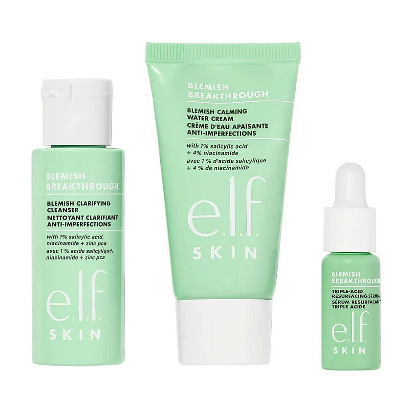 Изображение товара E.L.F. Набор для борьбы с несовершенствами кожи SKIN Blemish Breakthrough, 30мл+4,2+15мл