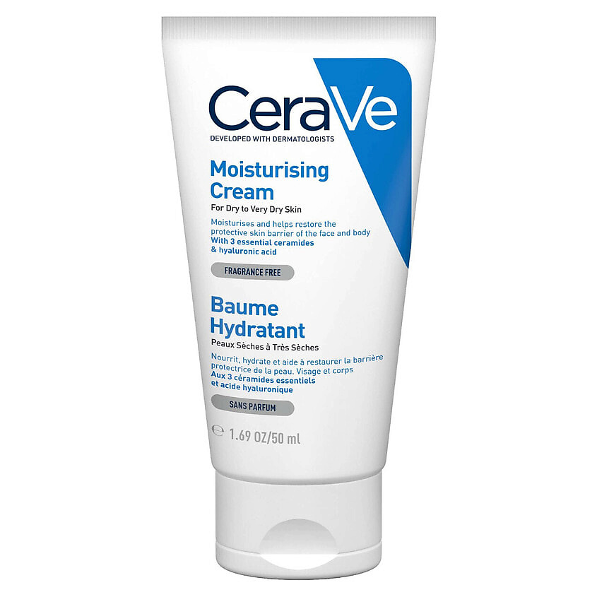 Изображение товара CERAVE Увлажняющий крем для очень сухой кожи Moisturizing Cream Dry to Very Dry Skin, 50 мл