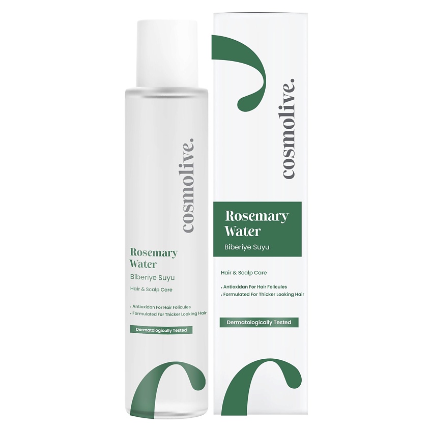 Изображение товара COSMOLIVE Розмариновая вода для ухода за волосами и кожей головы, 1 шт.