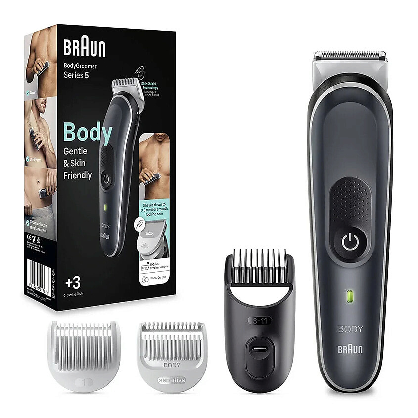 Изображение товара BRAUN Series 5 BG5350 триммер для тела с технологией SkinShield водонепроницаемый