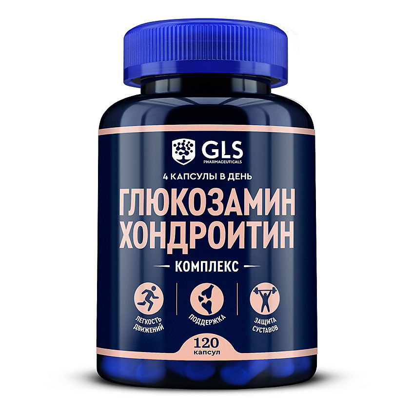 Изображение товара БАД Глюкозамин Хондроитин 120 капсул для здоровья суставов
