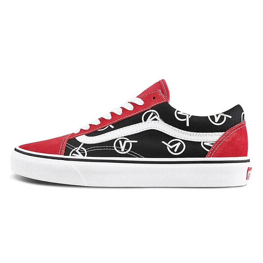 Изображение товара VANS Кроссовки Old Skool Vlogo 'Black Red', цвет: Мультиколор, размер: 36.5