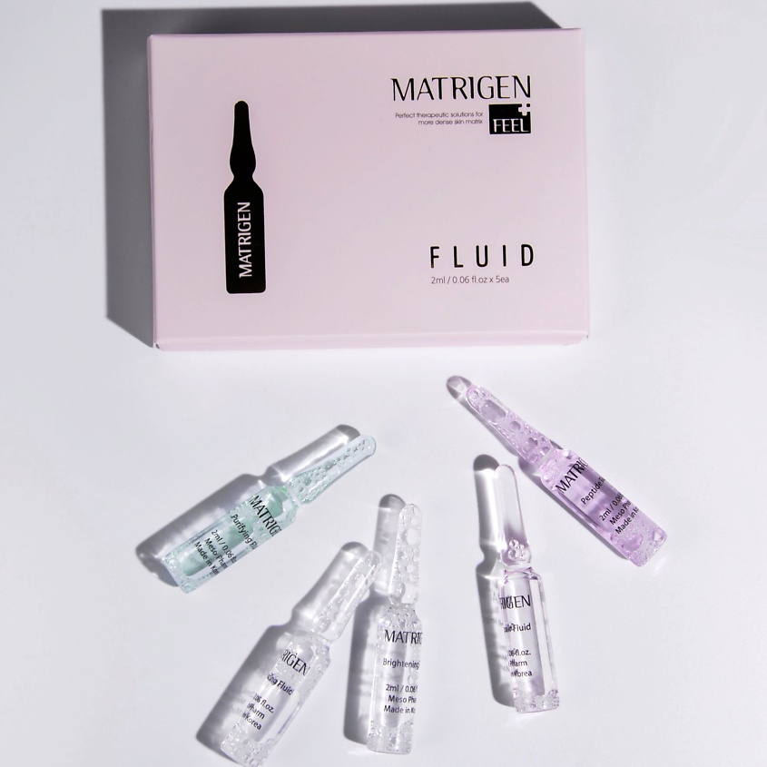 Изображение товара Матреген Ампульная сыворотка-флюид для лица 5 шт х 2 мл набор для ухода