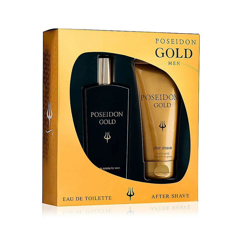 Изображение товара INSTITUTO ESPANOL Набор Poseidon Gold: Туалетная вода + Лосьон после бритья, 100 мл + 100 мл