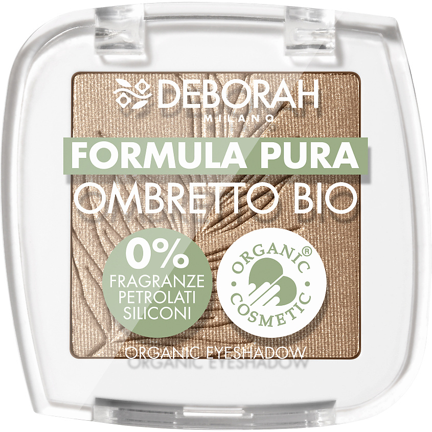 Изображение товара Тени для век DEBORAH MILANO Formula Pura Ombretto Bio № 08 коричневые 2,5г экологичная упаковка