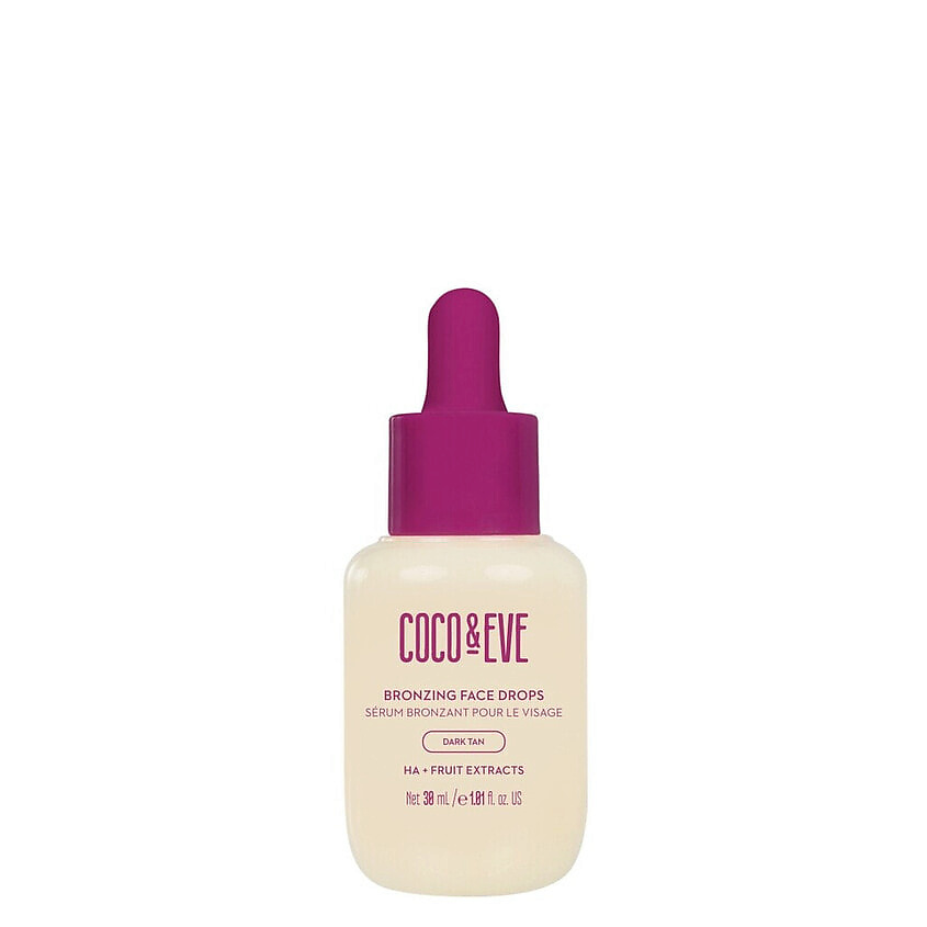 Изображение товара COCO & EVE Бронзирующие капли для лица Bronzing Face Drops, Dark Tan, 30 мл