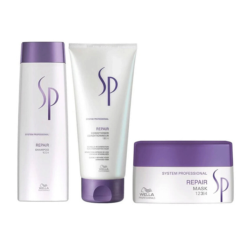 Изображение товара WELLA Набор для ухода за волосами SP Care Repair, 250 мл + 200 мл + 200 мл