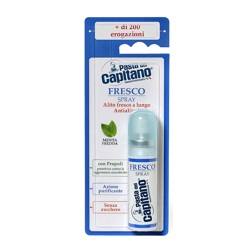 Изображение товара Паста дел Капитано Спрей для полости рта Ледяная мята 15 мл освежающий