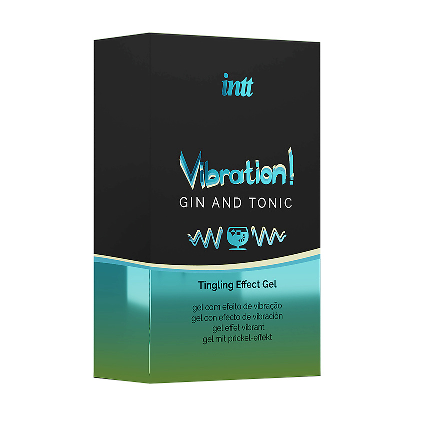 Изображение товара INTT Увлажняющий гель для тела Vibration Gel с ароматом Джин Тоник, 15 мл