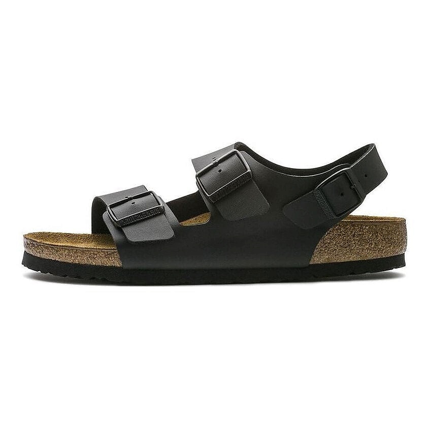 Изображение товара Стильные мужские шлепанцы BIRKENSTOCK Milano Birko-Flor Narrow Fit черные