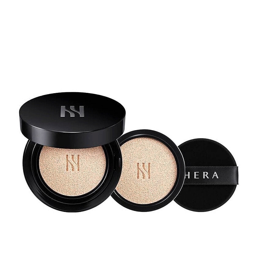 Изображение товара HERA Black Cushion Foundation 24H Cover Fit 21N1 - тональник кушон с SPF 34 PA++ для долгосрочного