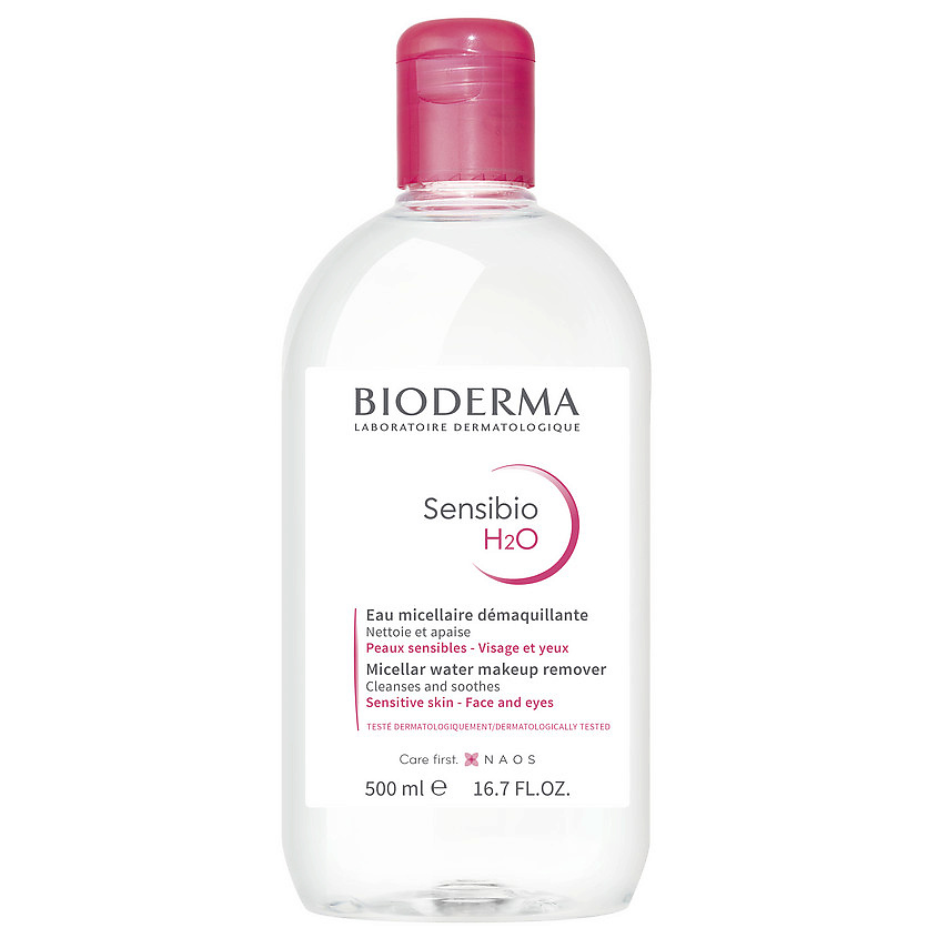 Изображение товара BIODERMA Мицеллярная вода для очищения нормальной и чувствительной кожи лица Sensibio H2O, 500 мл
