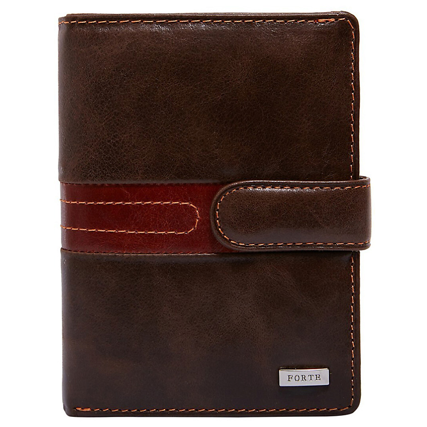Изображение товара Мужское портмоне из натуральной кожи FORTE Темно-коричневое стильный подарок