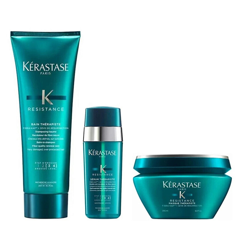 Изображение товара KERASTASE Набор Résistance Thérapiste: Шампунь + Сыворотка + Маска, 250 мл + 30 мл + 200 мл