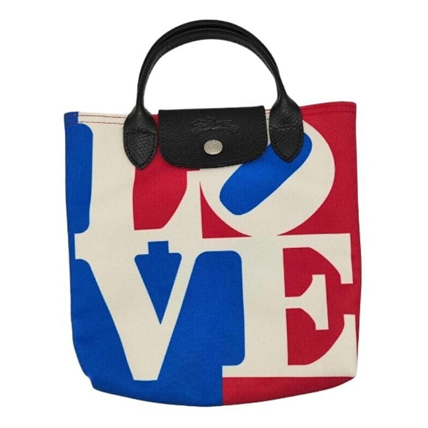 Изображение товара Сумка LONGCHAMP ROBERT INDIANA Collaboration Polyester Tote Small White Женская элегантность