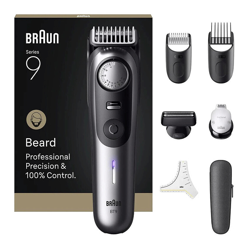 Изображение товара BRAUN Триммер для бороды и усов Series 9 BT9520, Серый