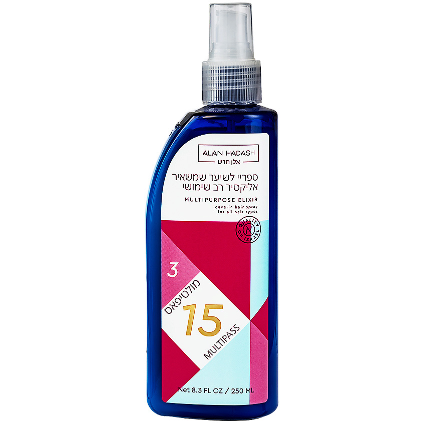 Изображение товара ALAN HADASH Многофункциональный спрей 15 в 1 250 мл для волос уход защита и блеск