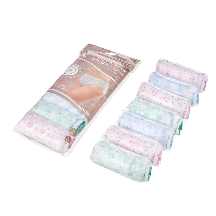 Изображение товара Одноразовые послеродовые трусы ROXY-KIDS L 7 шт для роддома и дома