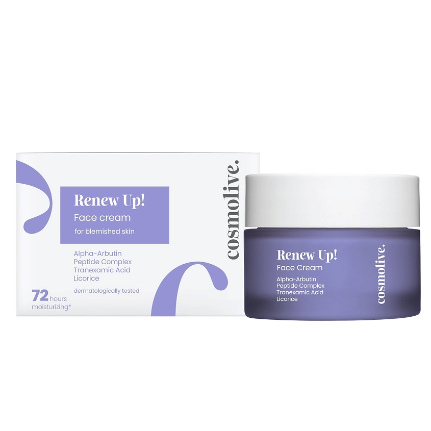 Изображение товара COSMOLIVE Обновляющий крем для лица с повреждениями кожи, 1 шт.