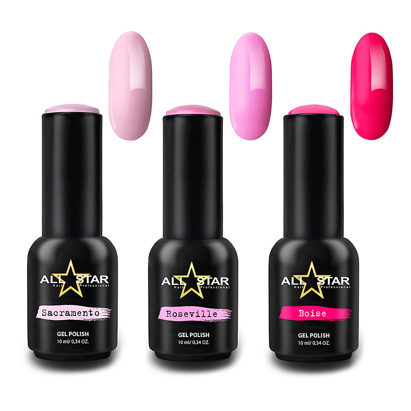 Изображение товара ALL STAR Набор Гель-лаков для маникюра PINK PANTHER