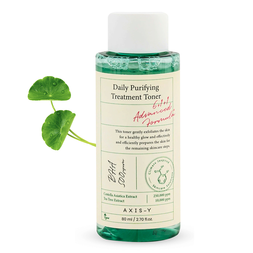 Изображение товара AXIS-Y Тонер с экстрактом центеллы и кислотами Daily Purifying Treatment Toner, Отшелушивание