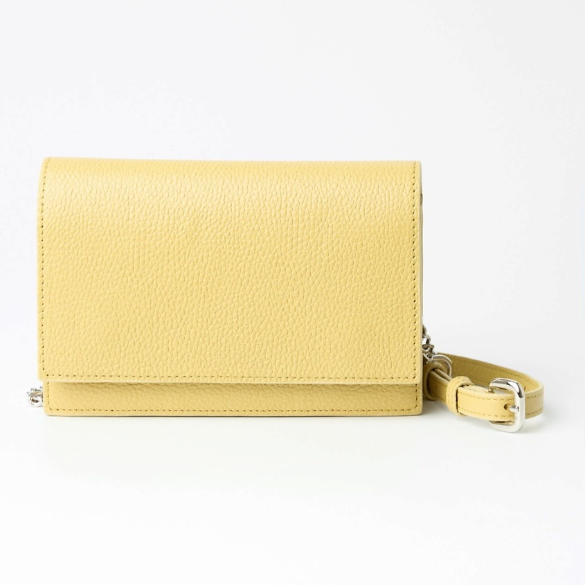 Изображение товара FRANCHESCO MARISCOTTI Сумка клатч кожаная кросс-боди на плечо с цепочкой, 1 шт.