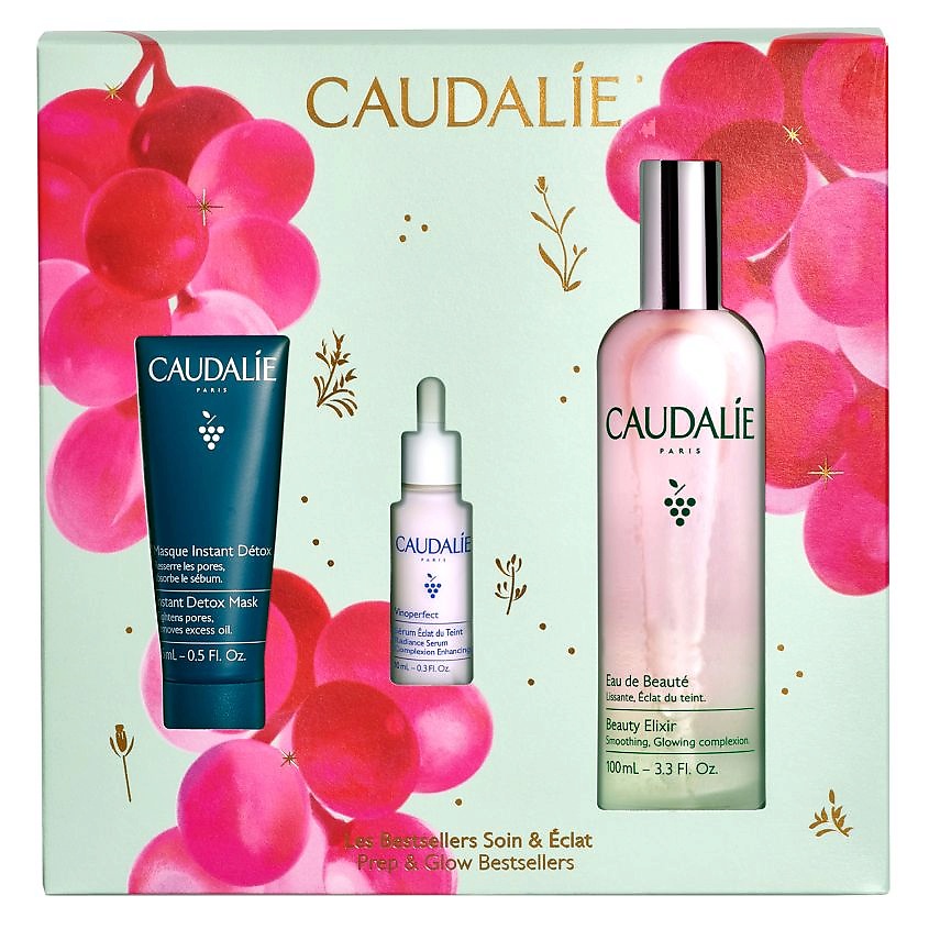 Изображение товара CAUDALIE Набор с водой для красоты лица 2025 Prep & Glow Bestsellers 100 мл + 10 мл + 15 мл