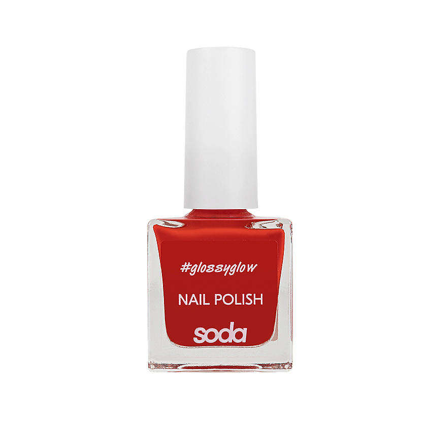 Изображение товара SODA Лак для ногтей NAIL POLISH #glossyglow, № 005 ARSON, 8 мл