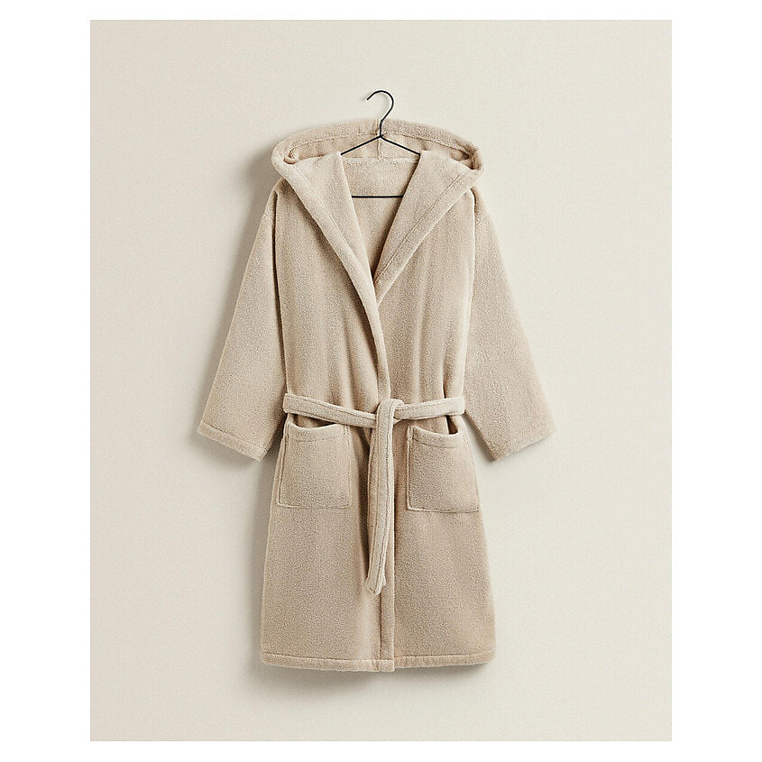 Изображение товара Махровый халат с капюшоном ZARA HOME унисекс 380 г/м²