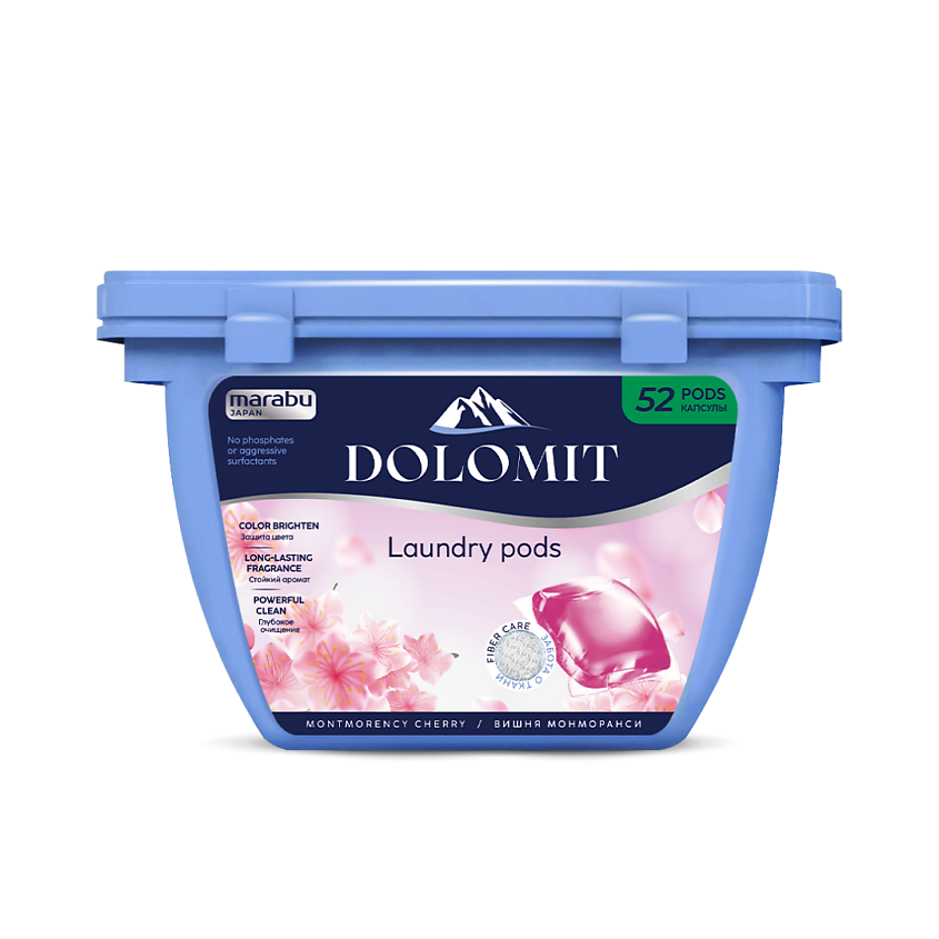 Изображение товара Капсулы для стирки белья MARABU Вишня Монморанси 52 шт.