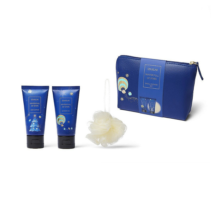 Изображение товара DOUGLAS Набор Winter Full of Stars Small Shower Set, 2x60 мл + 1 шт. + 1 шт.