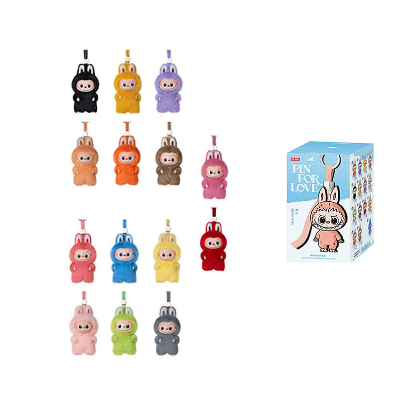 Изображение товара POP MART Плюшевая подвеска Pin For Love N-Z POP MART The Monsters LABUBU 4.0,1 шт., Рандомный выбор