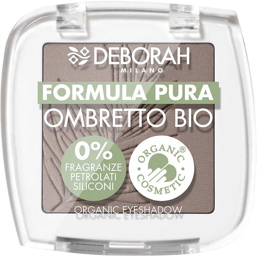 Изображение товара DEBORAH MILANO Тени для век Formula Pura Ombretto Bio, № 09 Матовый серо-коричневый, 2,5гр