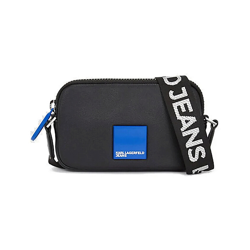 Изображение товара KARL LAGERFELD Мини-сумка с логотипом в рамке на цепочке, Черный