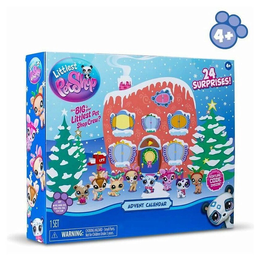 Изображение товара Адвент-календарь Littlest Petshop 2024 мини-фигурки и аксессуары