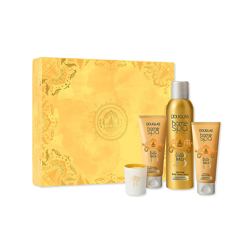 Изображение товара DOUGLAS Набор для домашнего спа Villa Bali, 60гр+200 мл+75мл+75мл