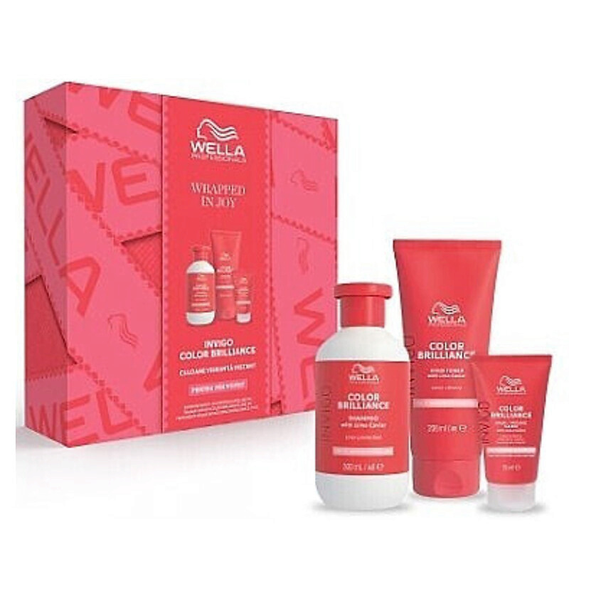 Изображение товара WELLA Набор для ухода за окрашенными волосами Invigo Color Brilliance, 300мл+200мл+75мл