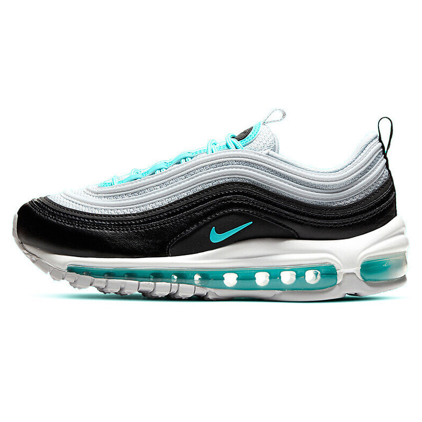 Изображение товара NIKE Кроссовки Air Max 97 Platinum Black Aurora Green, 37.5