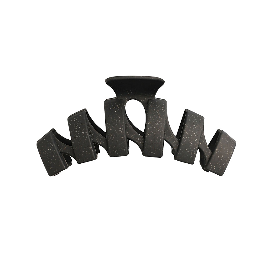 Изображение товара Заколка-краб Гармошка ЭКО коричневая для волос экологичный аксессуар