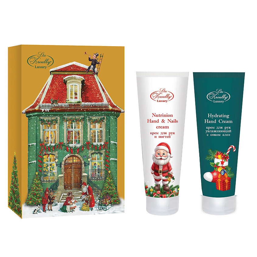 Изображение товара Подарочный набор кремов для рук и ногтей LISS KROULLY увлажнение и питание 2х75 мл