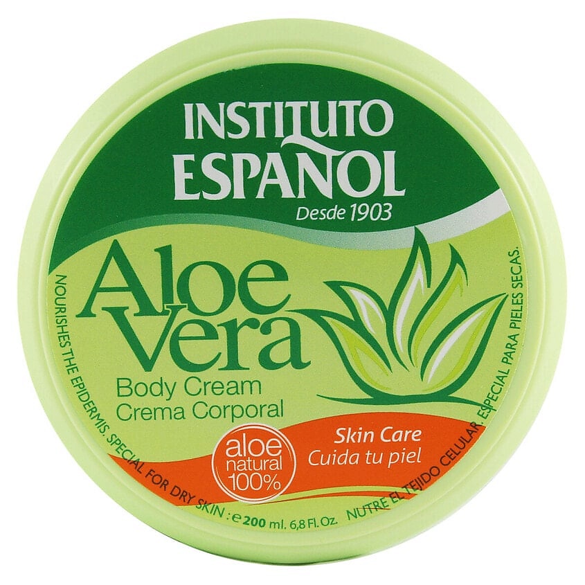 Изображение товара Крем для тела Aloe Vera Instituto Español 200 г увлажнение и заживление кожа