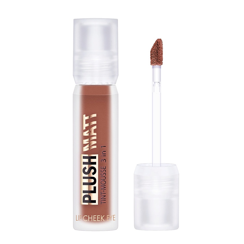 Изображение товара LUXVISAGE Тинт для губPLUSH MATT 3в1 для губ, щек и век, тон 305 Brownie Brown