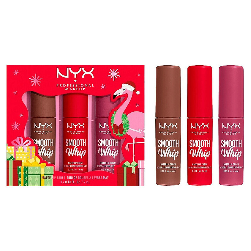 Изображение товара Набор матовых жидких помад NYX PROFESSIONAL MAKEUP Smooth Whip Matte Lip Cream 3 цвета