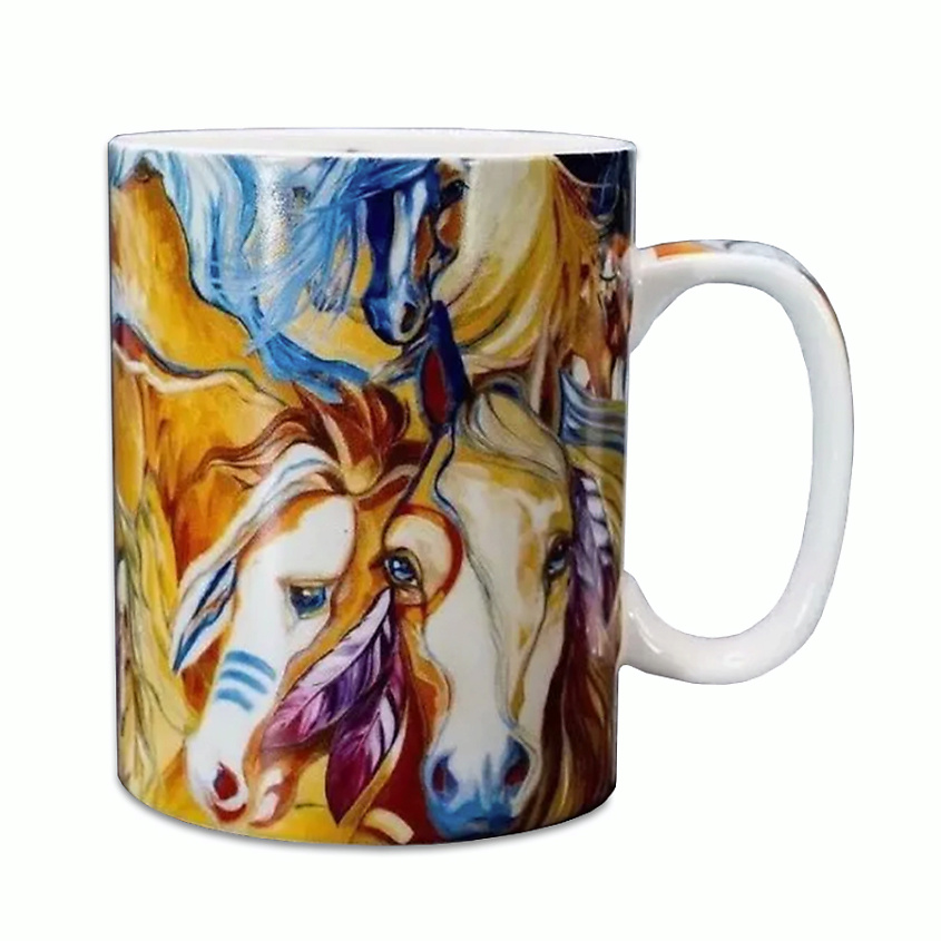 Изображение товара GIFT'N'HOME Кружка большая подарочная для чая , кофе "Фантазии о лошадях", 1 шт.